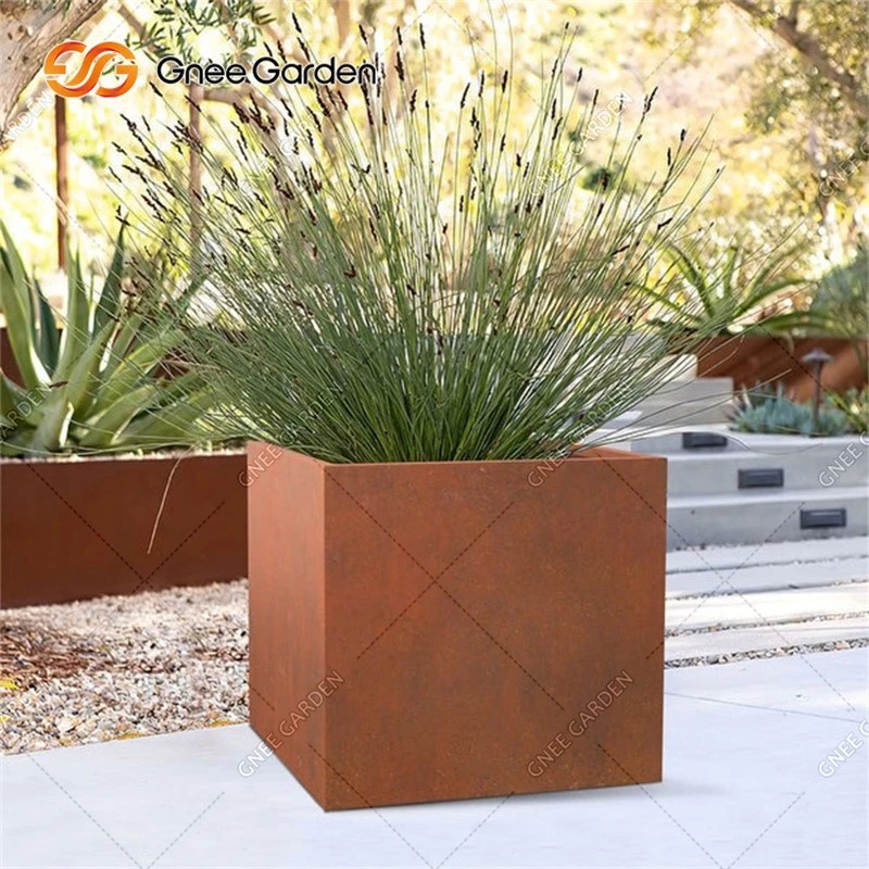 Corten-Steel-Cube-Planter 11 Corten-Steel-Cube-Planter 11