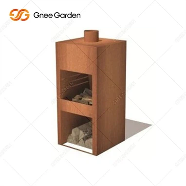 corten steel stove fireplace corten steel stove fireplace