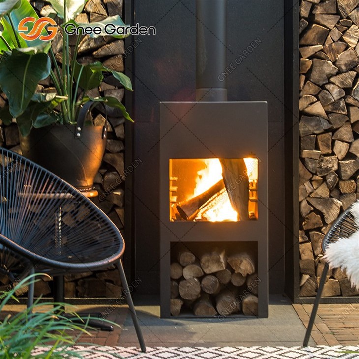 Assembly Corten Steel Rusty Round Barbecue Simple Metal Fire Pit