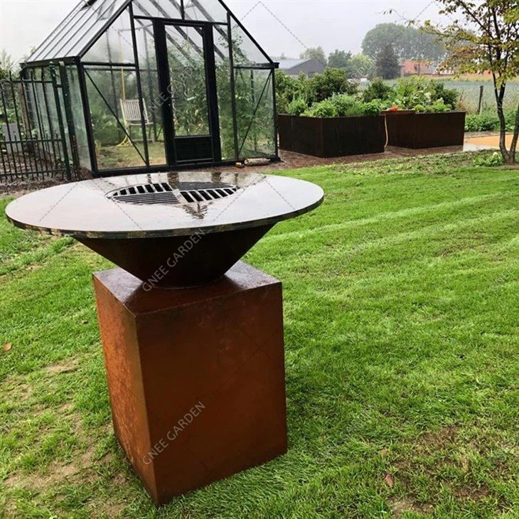 Corten Steel BBQ Grill with Flat Top-feedback from belgium