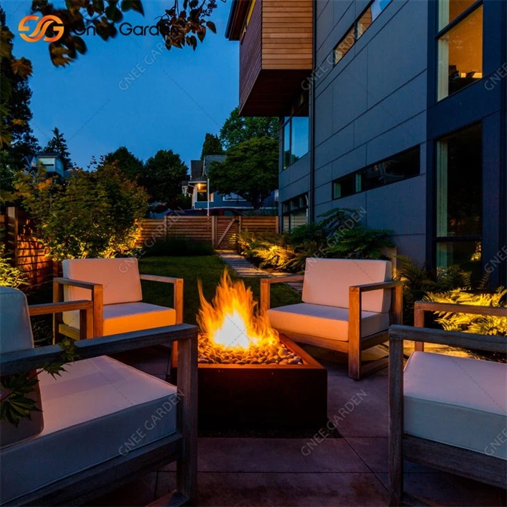 Patio Propan Corten Steel izvan plinske vatre