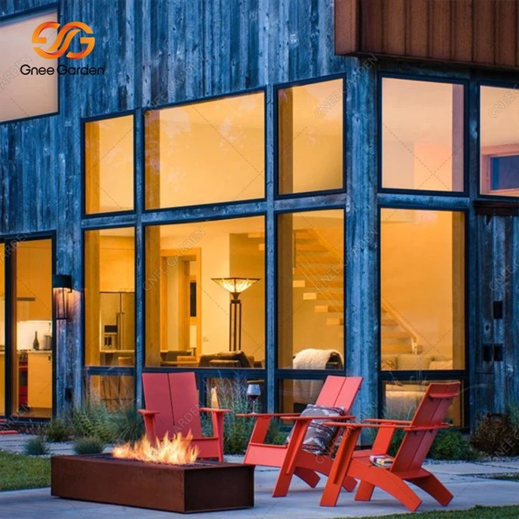 corten gas fire pit