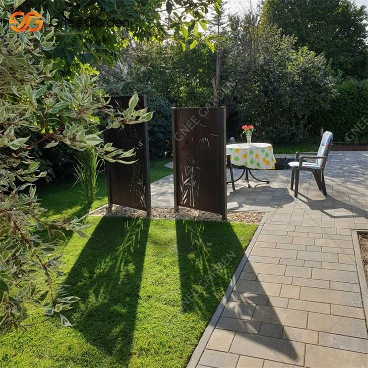 Corten Steel Rusty Divider Screen Panel