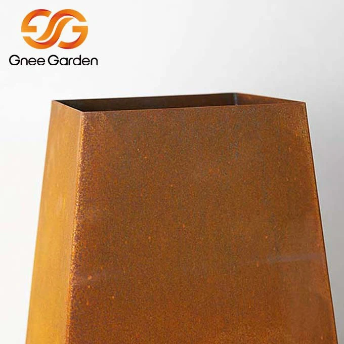 Corten wooden fireplace（1）