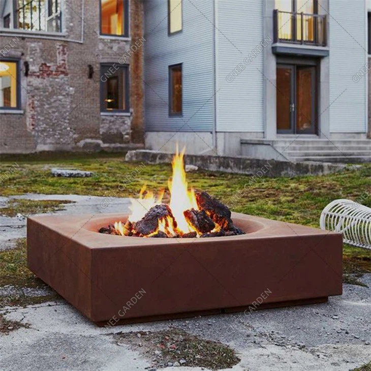 Morden Custom Laser Cut Portable Corten Sheet Fire Pit