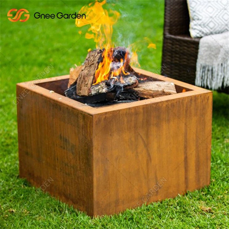 Outdoor Woodburning Corten Steel Firepit