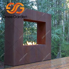 Vanjski kamin po mjeri Corten Steel