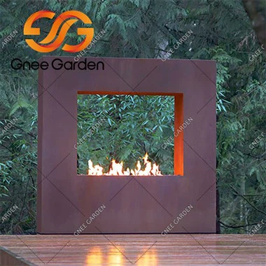 Corten Steel slobodnostojeći vanjski kamin