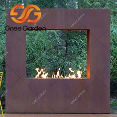 Corten Steel Garden Fire Place
