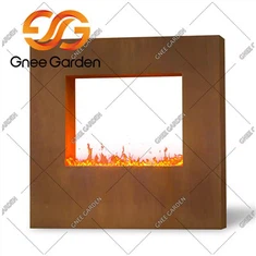 Vanjski plinski kamin Corten Steel