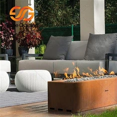 Corten Steel Prirodni plin Vanjski Propan Gas Fire Pit