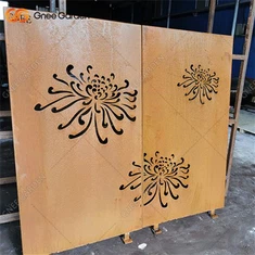 Corten Steel Privacy Screens Outdoor Garden