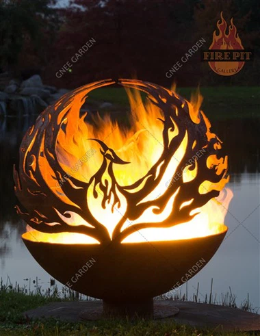 Custom Metal Globe Firepit Fire Ball