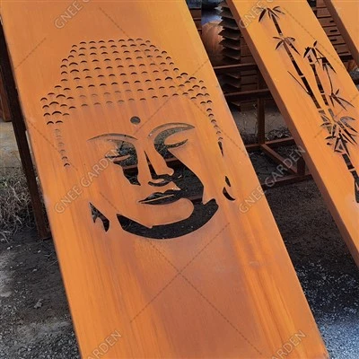Dekorativno uređenje vrta Corten Steel Screens