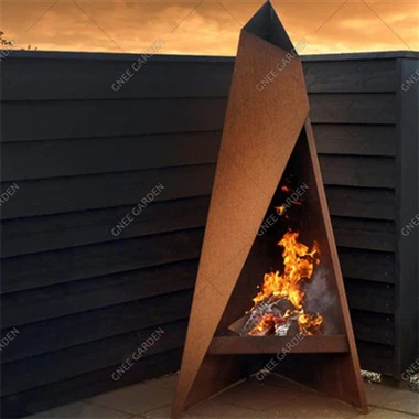 Velika lomača za kampiranje na drva Corten Steel Fire Pit