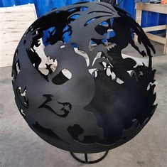 Vanjski Vatra Lojes Kamin Dvorište Kampiranje Ugljen na drva Corten Čelik Okrugla sferna ložišta