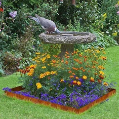 Zarđali metalni rubovi Corten čelični vrtni okvir