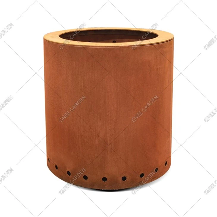 Smokeless Fire Pit Outdoor Corten Steel