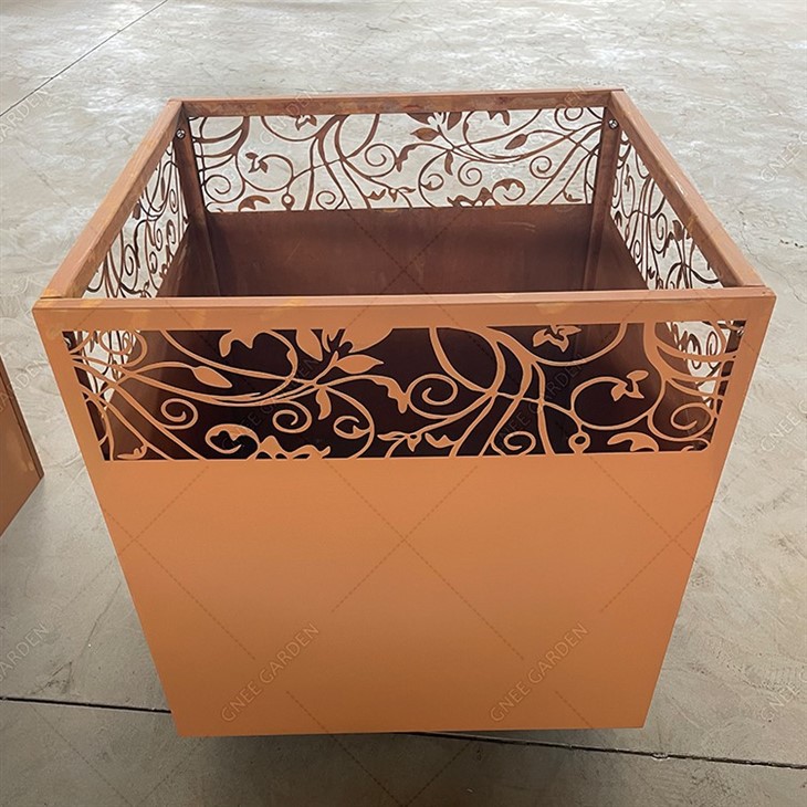 Large Outdoor Tree Metal Planter Garden Pots