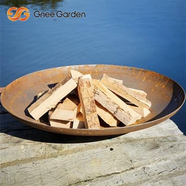 Corten Fire Bowl Rustikalni na otvorenom